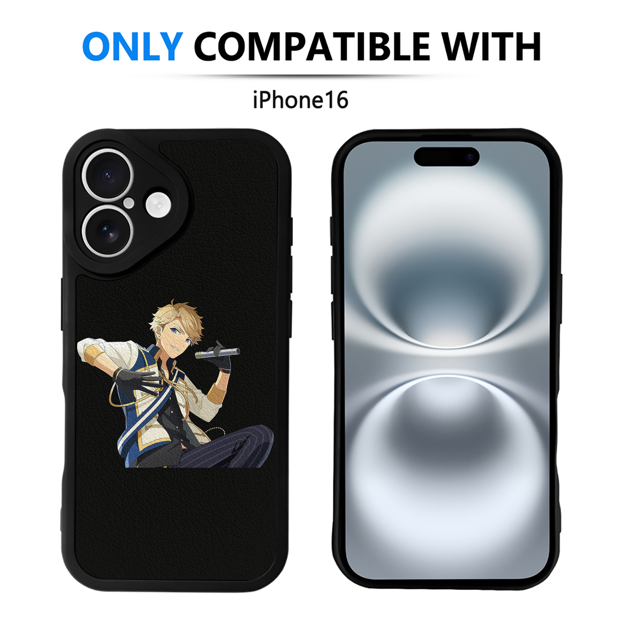 （画像用） あんさんぶるスターズ! Ensemble Stars 【iPhone 16シリーズ対応】シリコンスマホケース（レザー調） 材質：シリコン